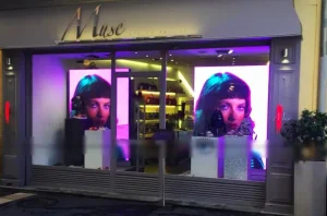 panneau LED pour vitrine de boutique de prêt-à-porter